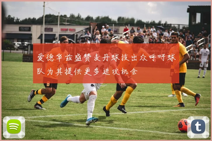 爱德华兹盛赞麦丹球技出众呼吁球队为其提供更多进攻机会